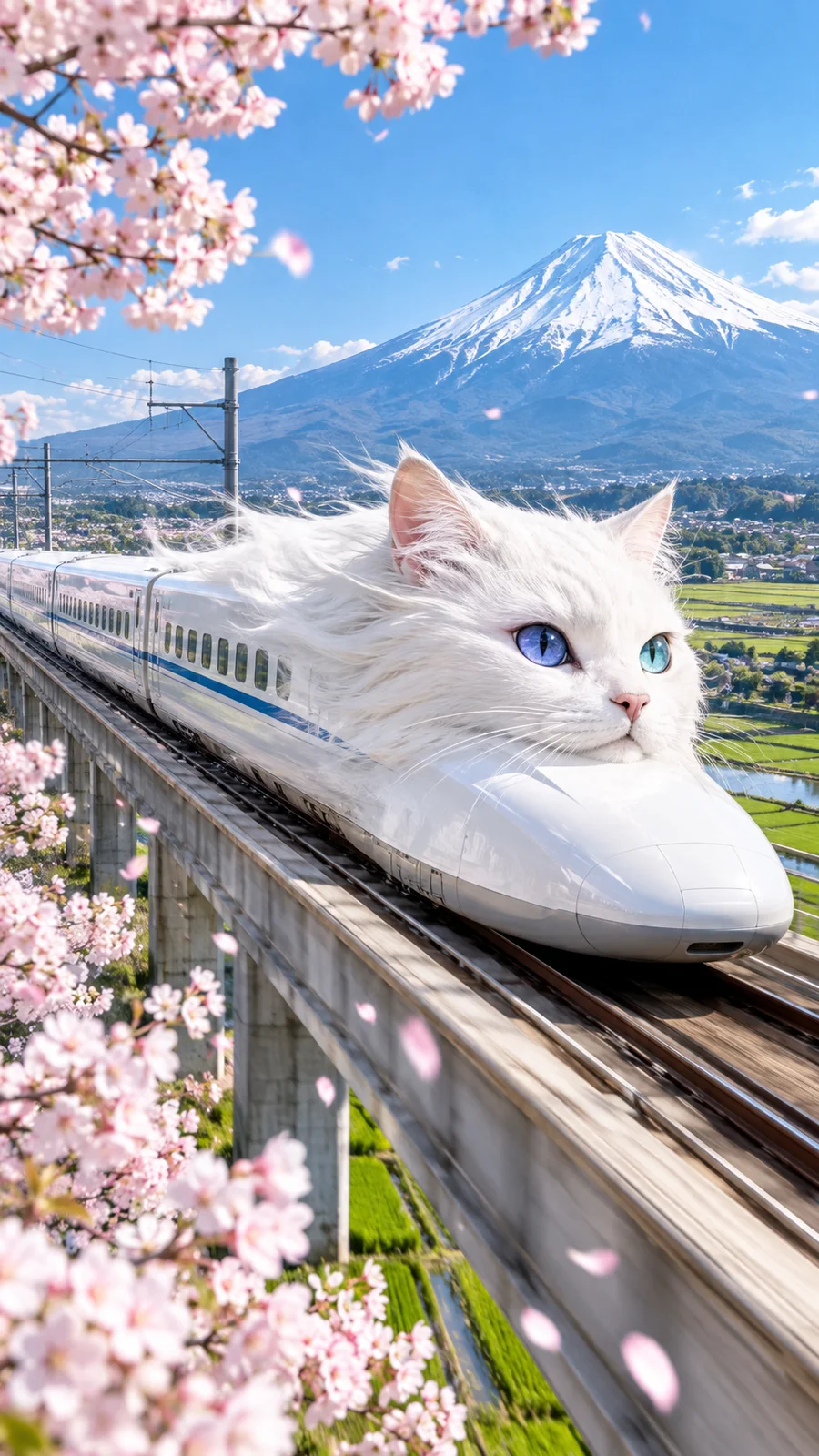 巨大猫トレインの駅到着 - 6