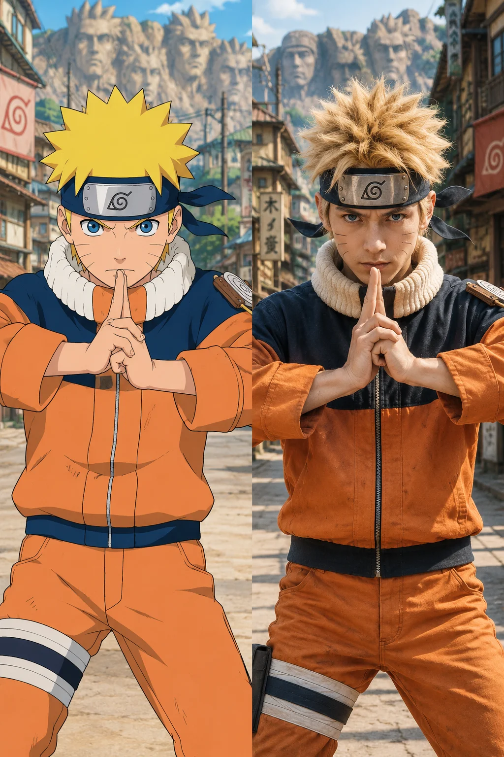 ナルト手描きスケッチと実写の共演 - 5