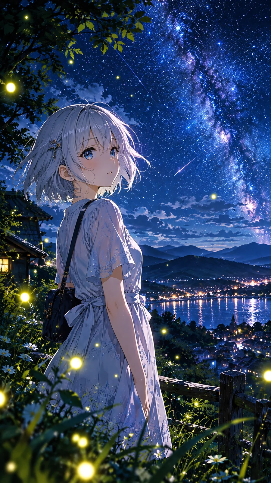 星降る夜の銀髪少女と蛍の光 - 9