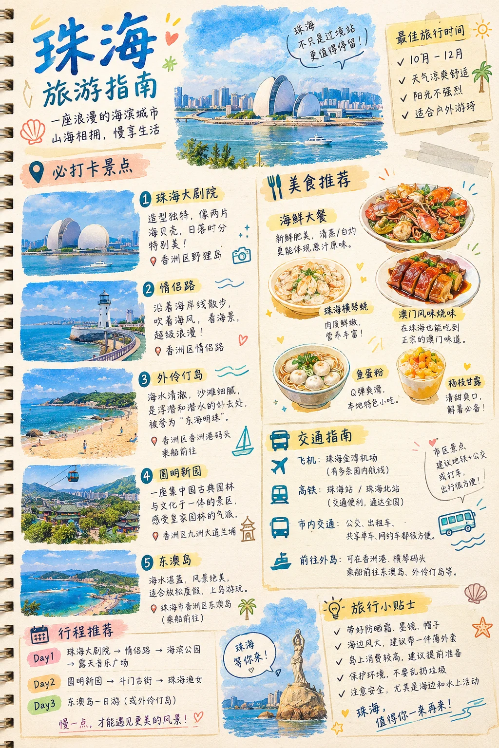 水彩イラスト入り旅のトラベルジャーナル - 8