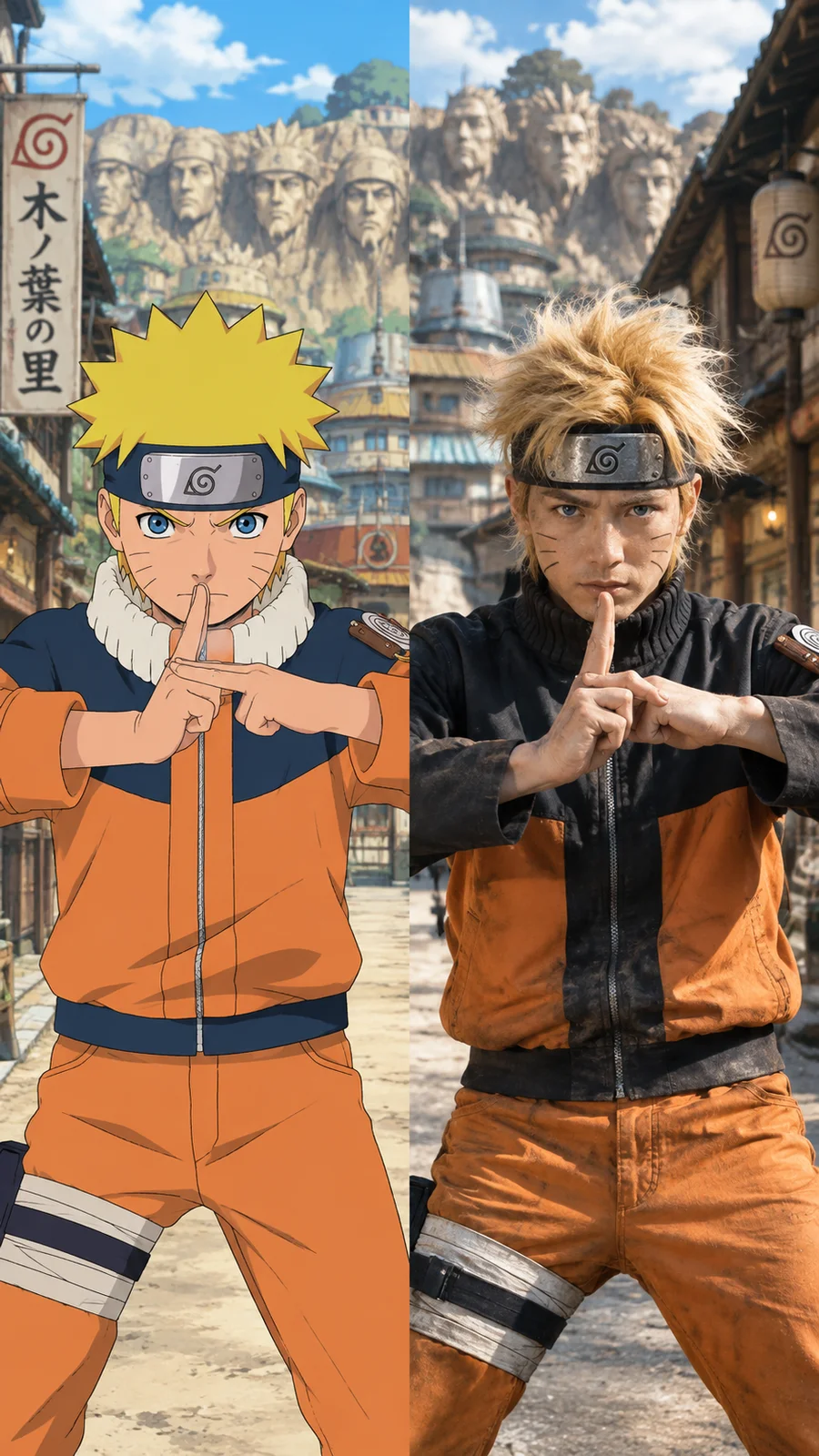 ナルト手描きスケッチと実写の共演 - 9