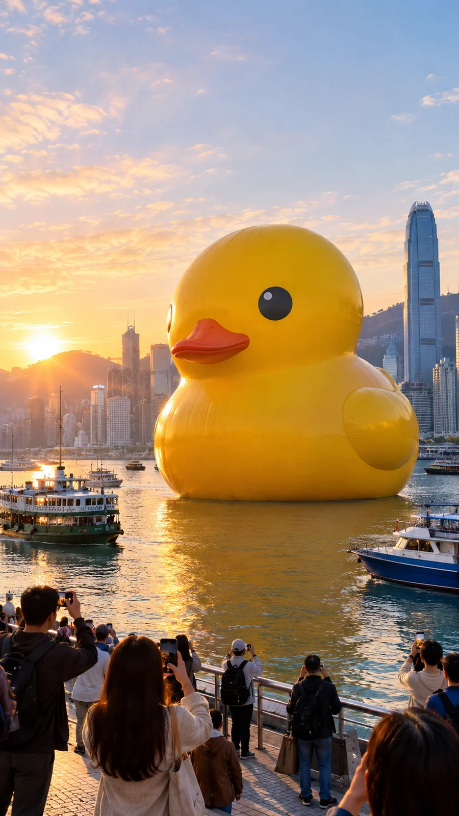 港に浮かぶ巨大ラバーダック - 8