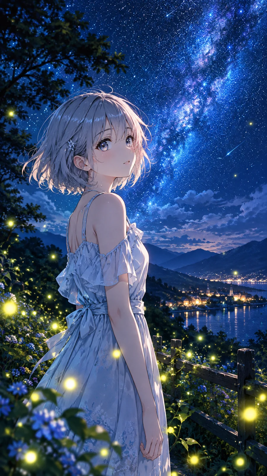 星降る夜の銀髪少女と蛍の光 - 7