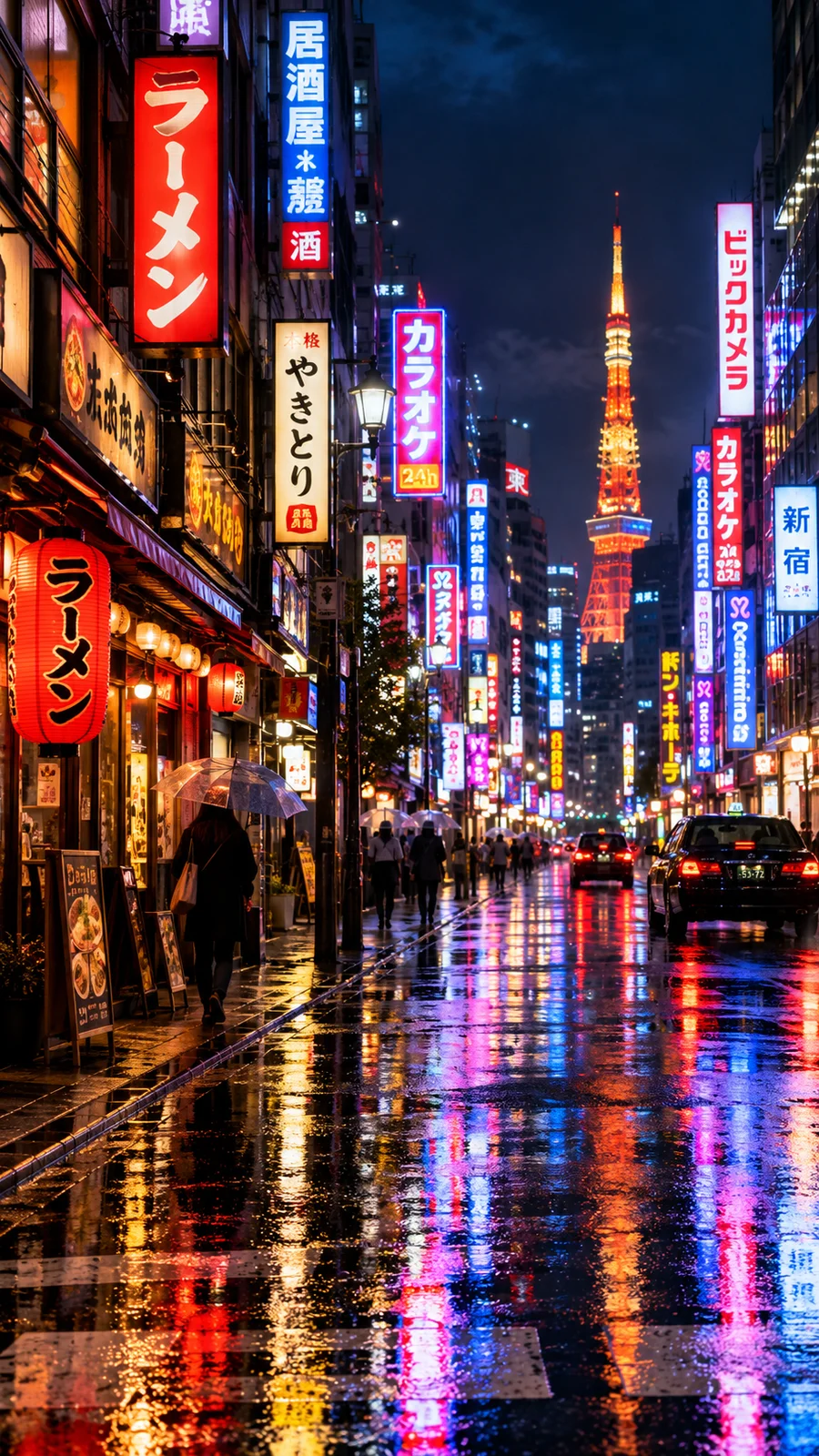 サイバーパンク東京・雨夜のネオン路地 - 2