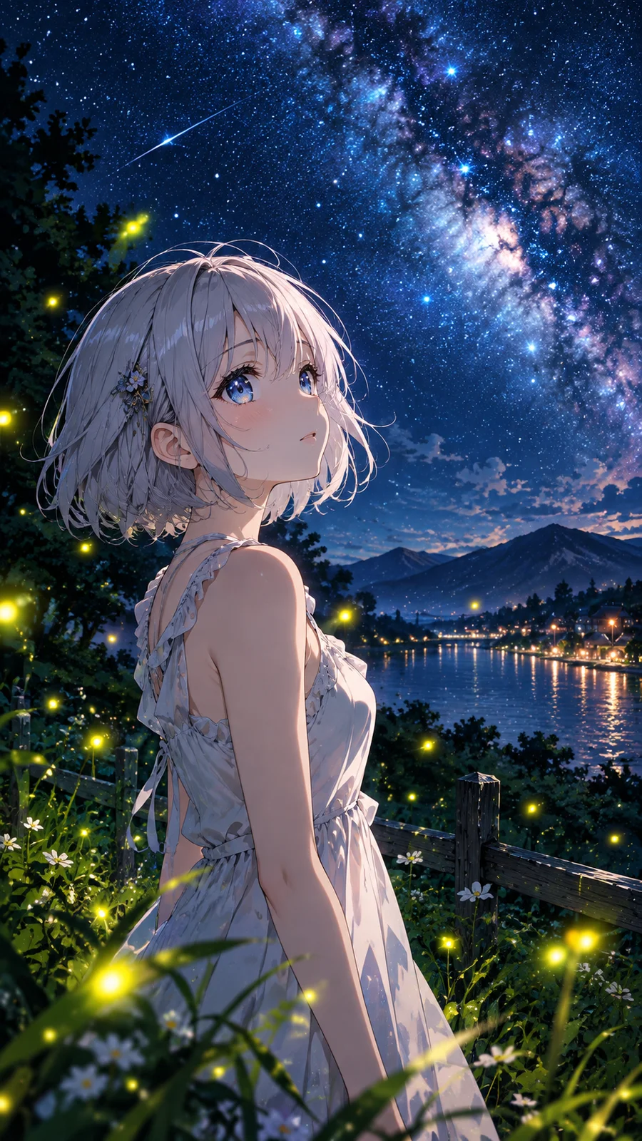 星降る夜の銀髪少女と蛍の光 - 10