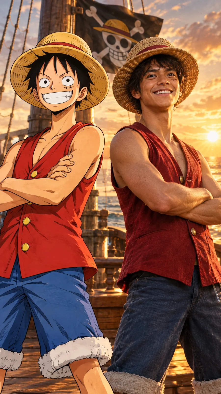 ルフィ手描きスケッチと実写の共演 - 9