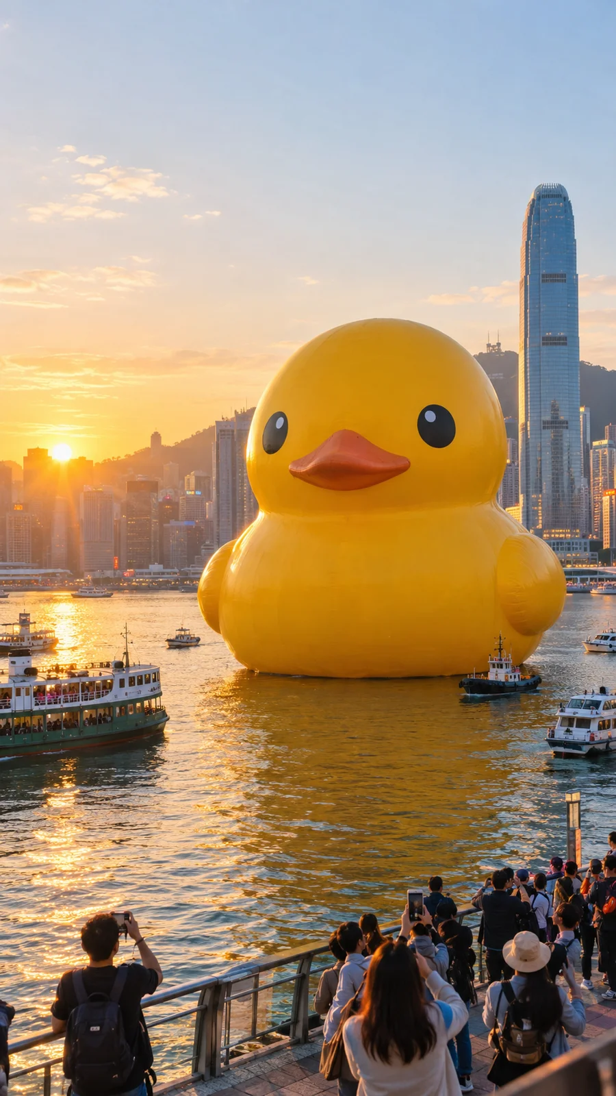 港に浮かぶ巨大ラバーダック - 9