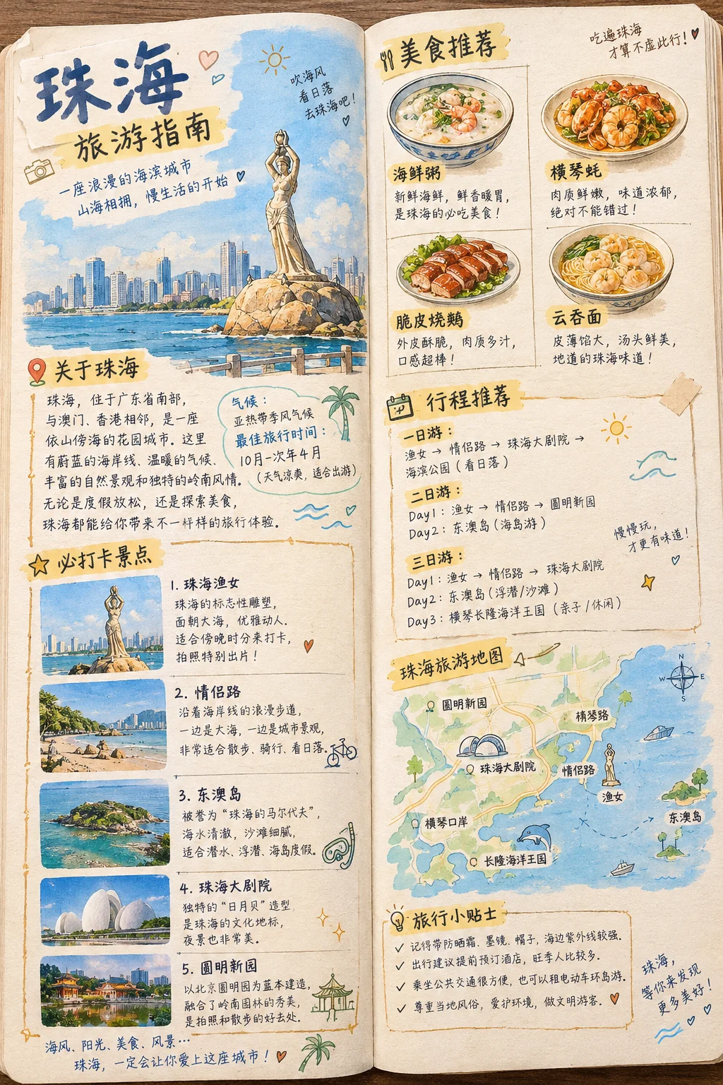 水彩イラスト入り旅のトラベルジャーナル - 5