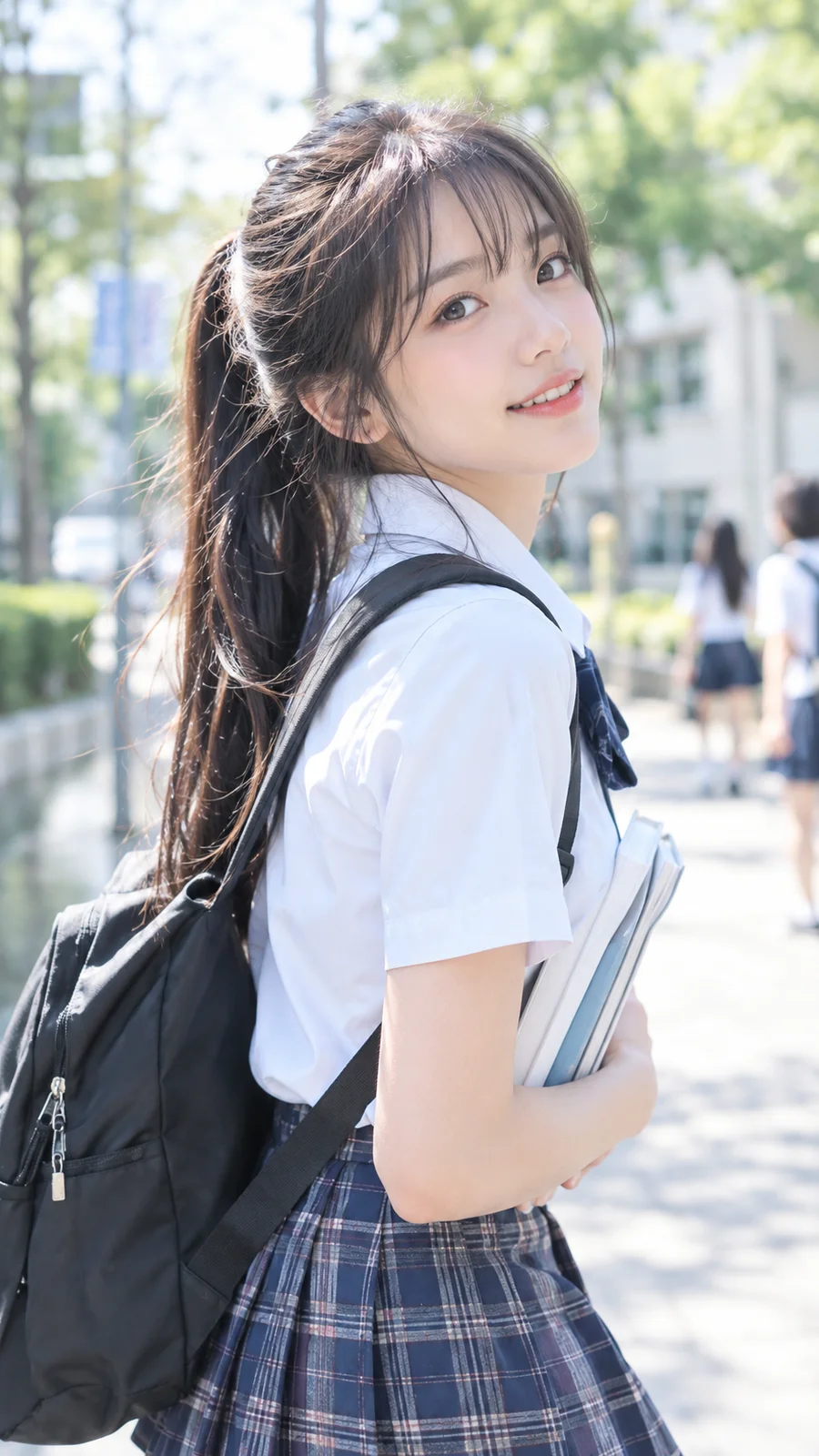 透明感あふれる日本の青春キャンパスポートレート - 3