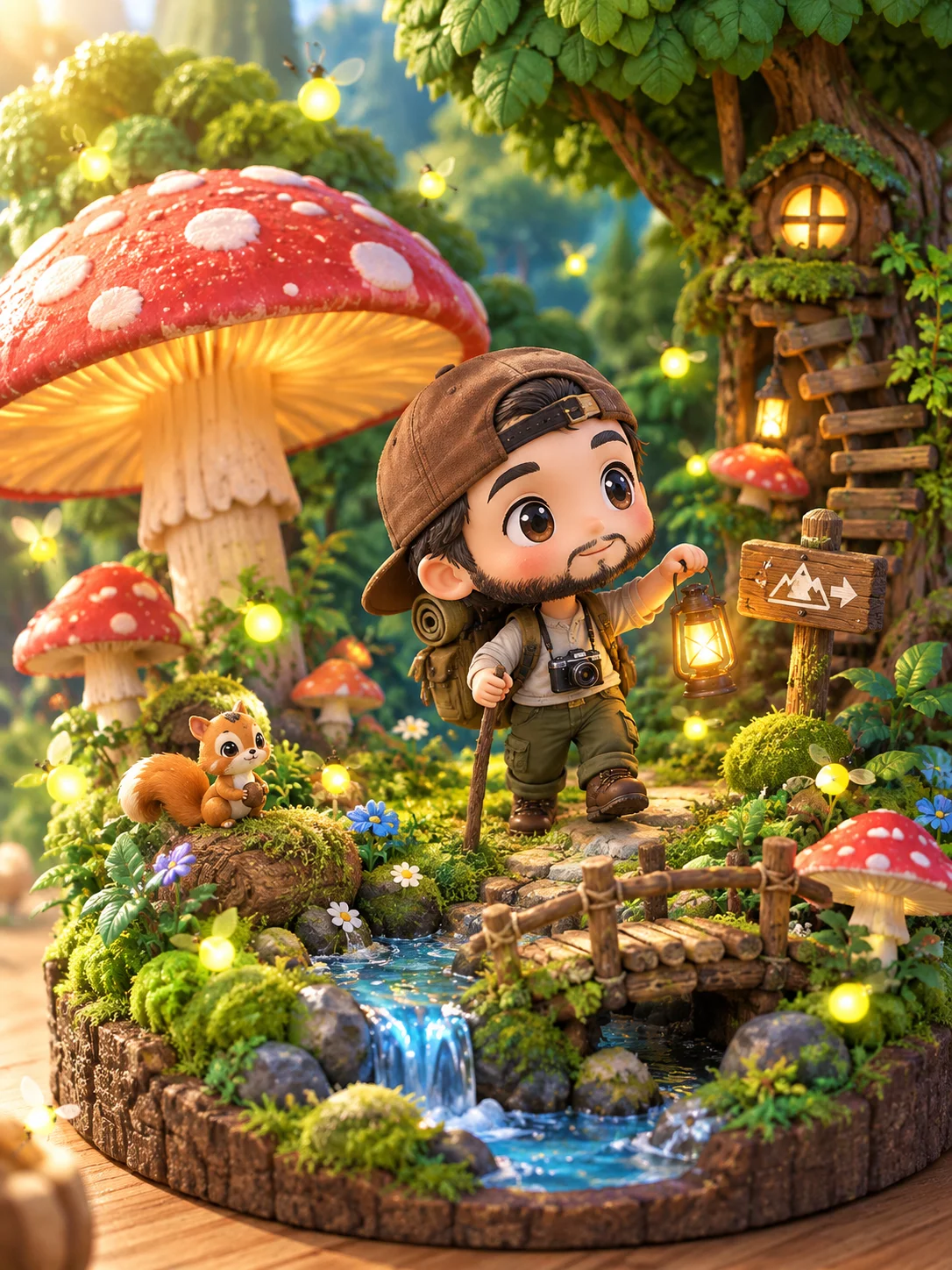 ちびキャラ森の探検ダイナミックパース - 4
